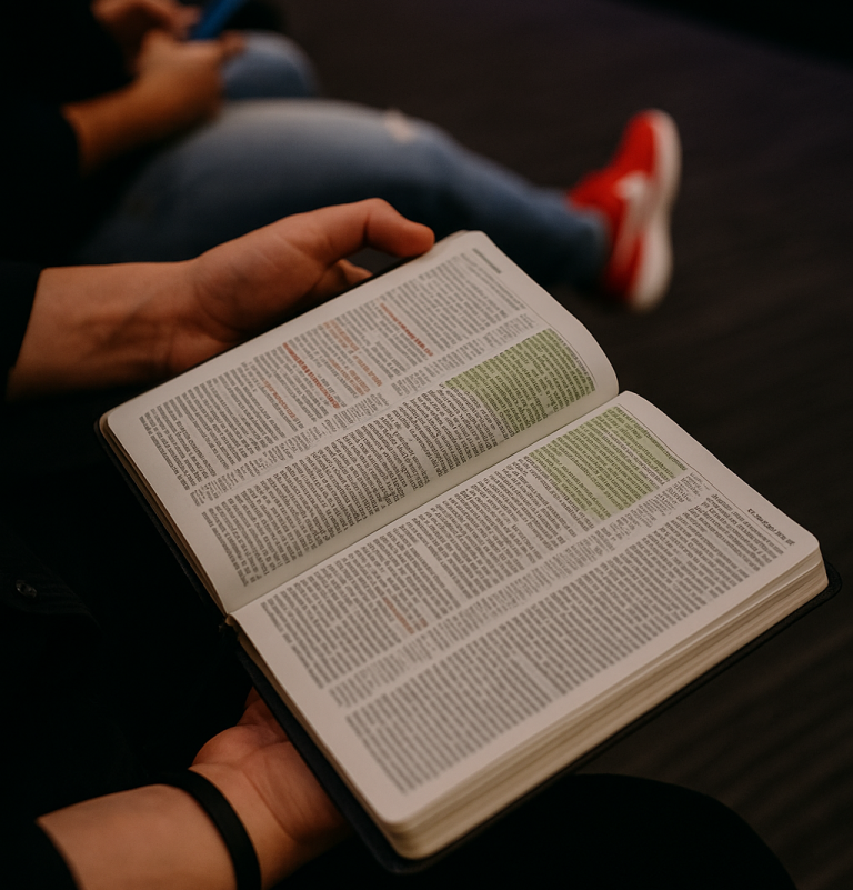 Bibellesen im Gottesdienst in der EF Andernach